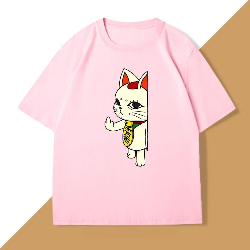 Dandadan Turbo Kitten T-shirt comic Cosplay Momo anime T-shirt, Casual comic men's T-shirt
