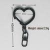 Heart-Shaped Painted Keychain - Handmade DIY Jewelry & Bag Pendant with Perler Beads.