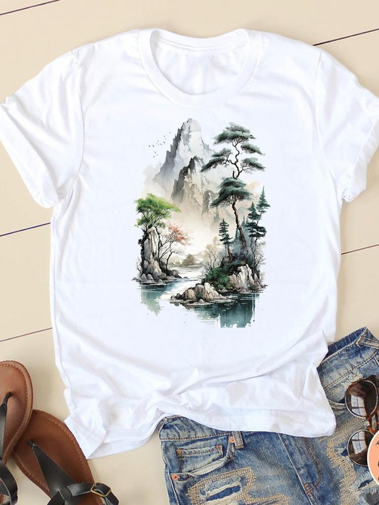 Commuter Fashion Printed European Clothing Top Short Sleeve Tshirt Tops  Oversized T Shirt  Graphic Tshirts  Harajuku