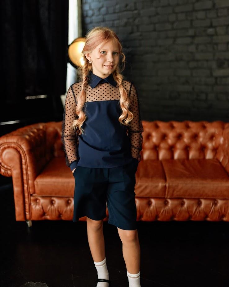 Girls’ School Blouse – Stylish & Practical for Everyday Wear, Any Season, 6138-066 HC