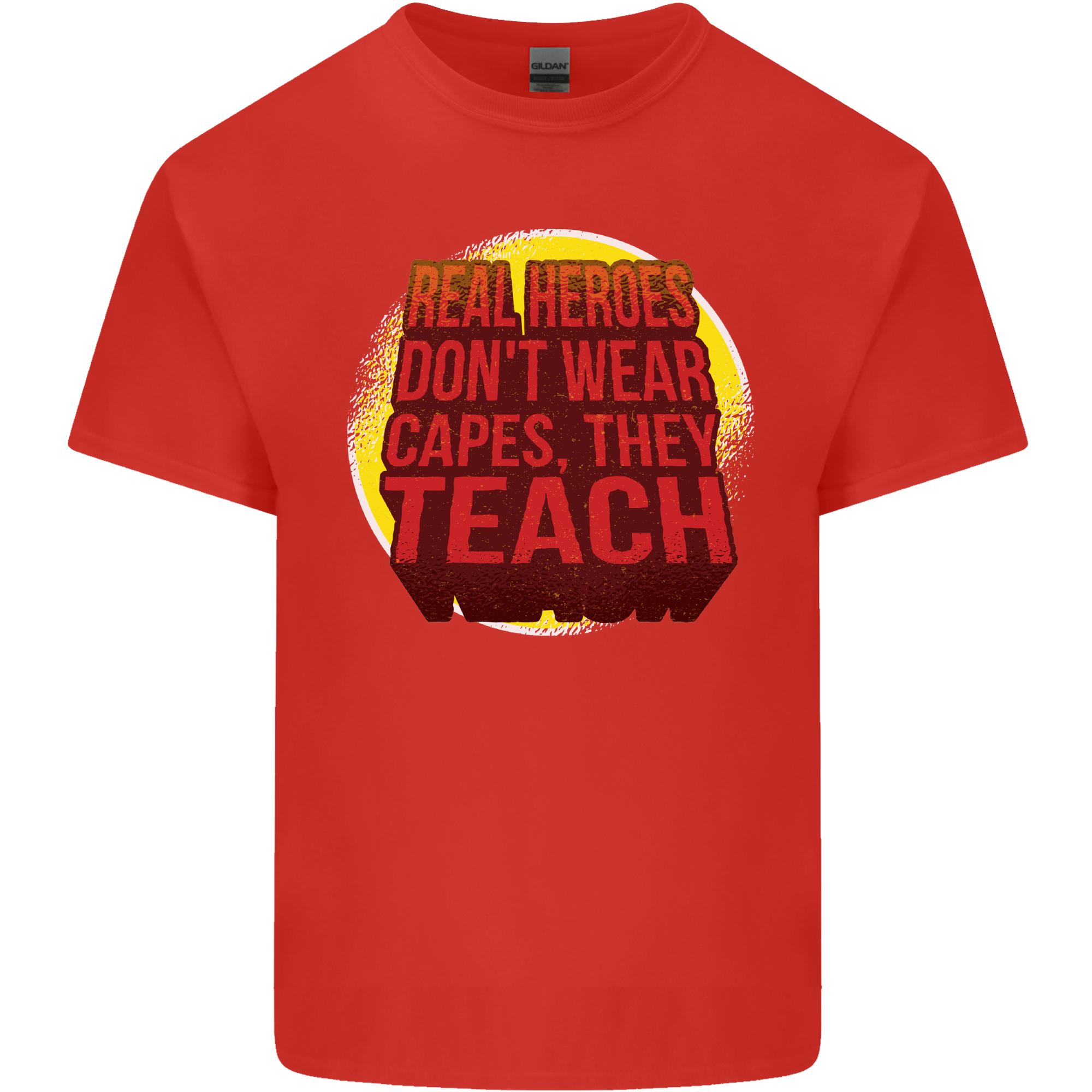 Teachers Dont Wear Capes Funny Teaching Unisexs Light Cotton TShirt S