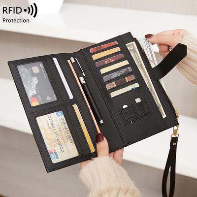 RFID Anti-Magnetischer Reisepasshalter & Ausweisetui mit Reißverschluss für Damen
