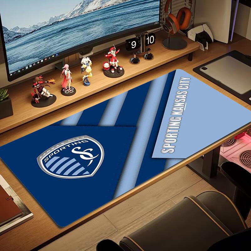 Sporting Kansas City Color Mouse Pad Large Gaming Table Cushion Non-slip Laptop Tablet Big Mousepad XXL Mat Mini PC Playmat With Lock edge