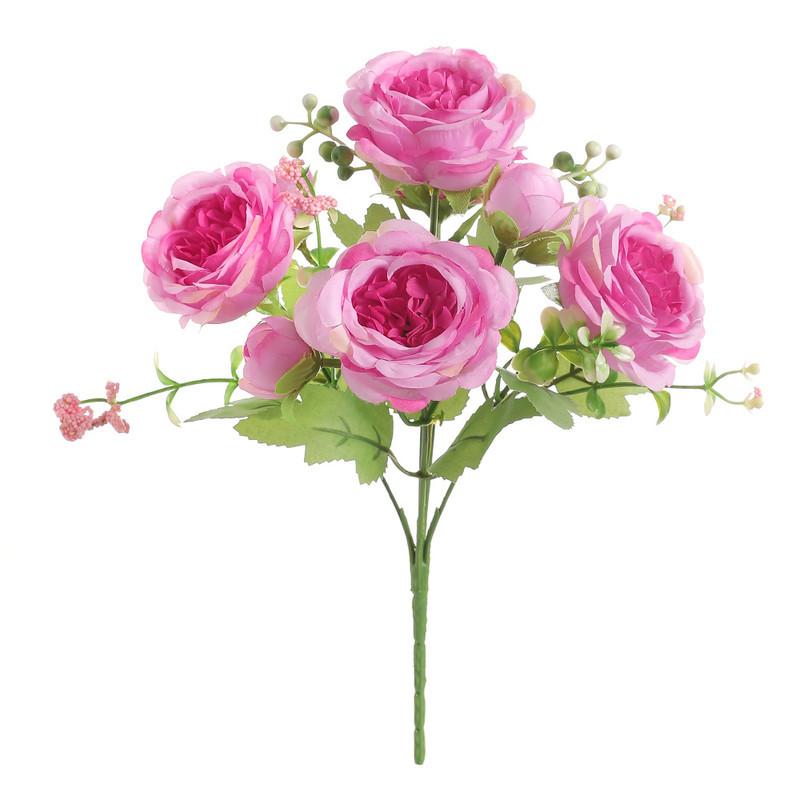 

Artificial Flowers Fake Silk White Peonies Used for Home Room Vase Decoration Christmas Wreath Wedding Bouquet Party Accessories розы красного