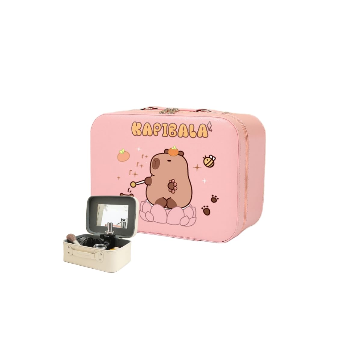 

Aylashine Makeup Pouch with Cute Cartoon Storage Storage Birthday Gift for Children Mirror, Design, Carry-On Bag, Handbag, Box, Kids Box, розовый