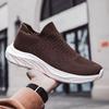 Soft-soled Large Size Socks Shoes Flying Weaving Men's Shoes Ultra-light Couple Style Sports Shoes for Men