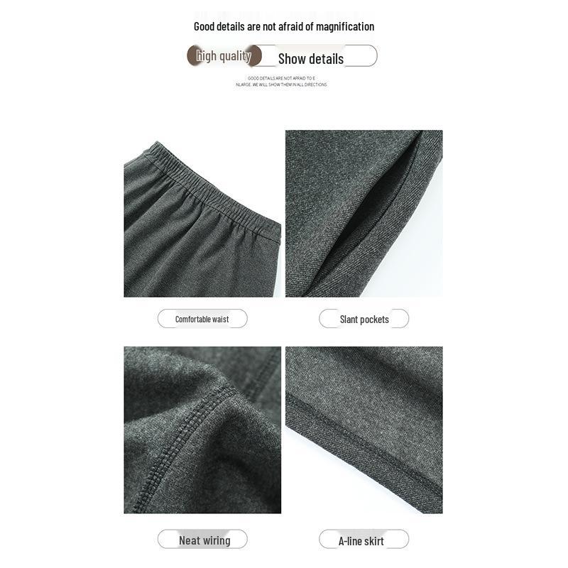 Deep Gray Women's Wool Blend Half-Skirt, Elastic Waist, Slimming Korean Mid-Length Umbrella Style for Autumn/Winter 2025