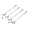 2Pcs Dessert Grade Spoons Food Rust-proof Stainless Steel Milk Coffee Dessert Honey Soup