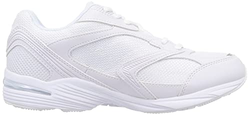 Wimbledon WB 054WS Waterproof Running and School Sneakers, White/White, Size 27.0 Cm, 3E