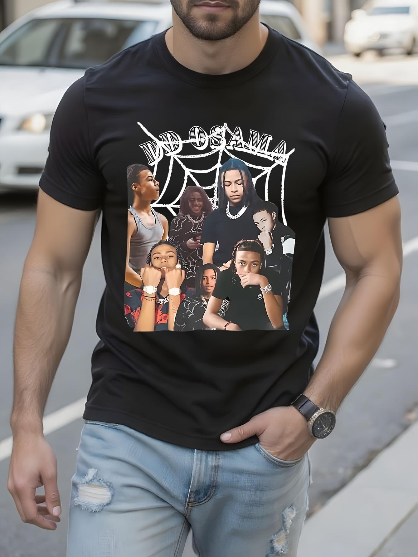 Hip Hop Graphic Tshirt Graphic Tshirt - Black Crew Neck T... M