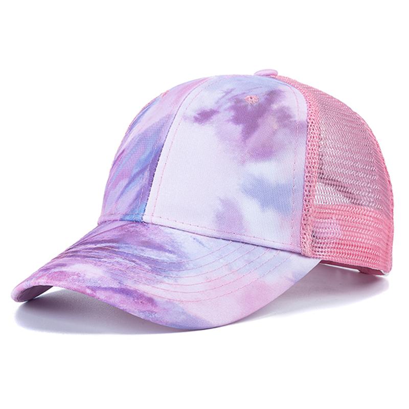 Nouă Moda Femei Tie Dye Cap Multicolor Iregular Print Baseball Cap Femei Outdoor Streetwear Summer Caps Palarii