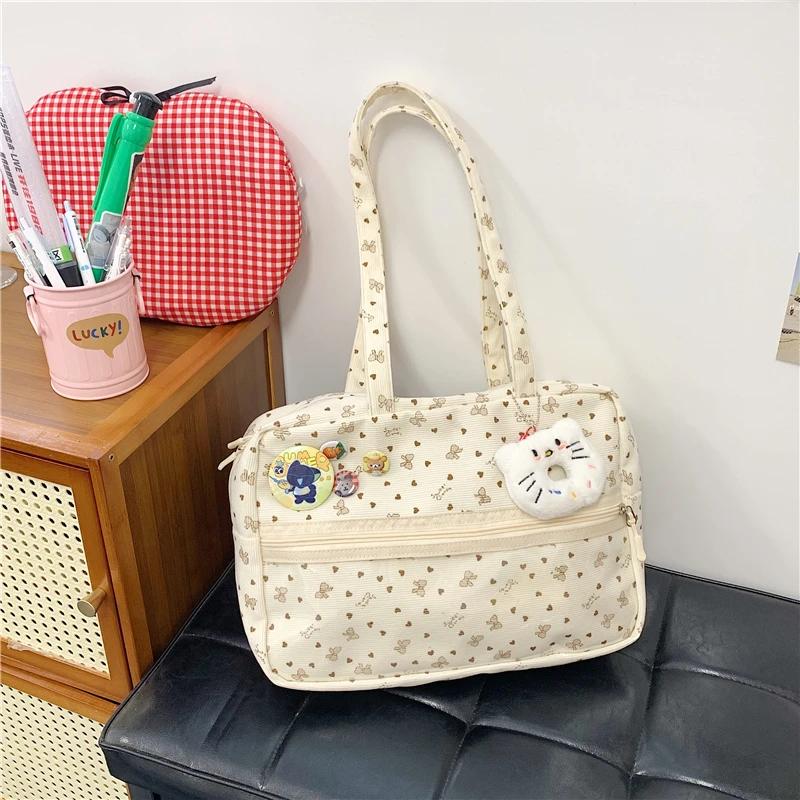 New Harajuku Daily Commuting One-shoulder Crossbody Bag Comic Exhibition Hand Tote Bag Girl Cute Sweet Kawaii Ulzzang Ita Bag