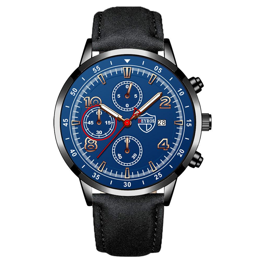 Belt Men'S Watch Handsome Calendar Luminous Quartz Watch