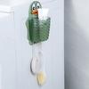 Punch-free Cartoon Storage Box Plastic Shower Wall Organizer Drainage Storage Rack  for Home