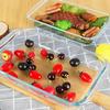 Rectangular Glass Baking Dish with Lids – Fridge-to-Oven, Lasagna & Leftovers, Gray
