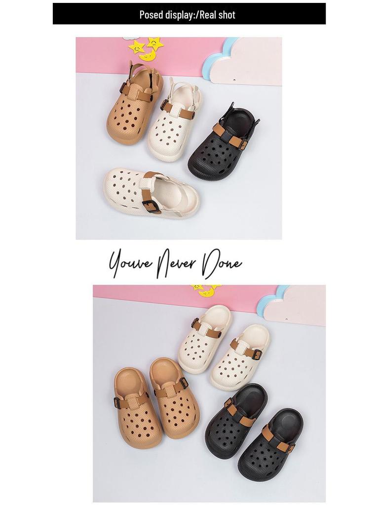 Yeni Yaz Çocuk Birkenstock Sandaletleri: Nefes Alabilir, Kaymaz, Cırt Cırtlı, Anaokulu ve Okul Kıyafetleri İçin Delikli