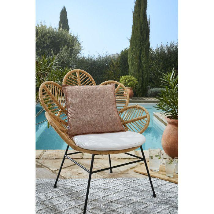 "Naïa Outdoor" Cushion Cover All Sizes The Butterfly Effect - Naîa Corail - Cushion Cover 45 X 45 Cm