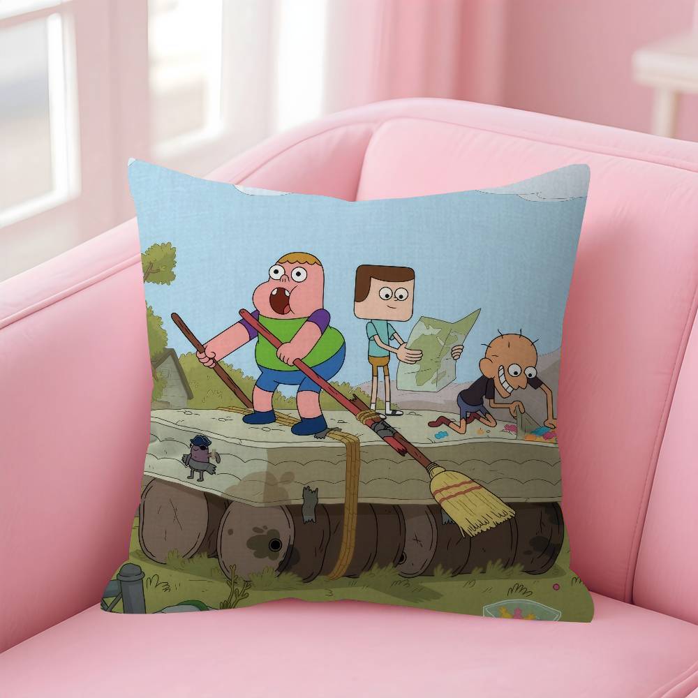 Cartoon CClarence fun Pillow Cushion Cover Pillowcase Living Room Sofa Home Decor Customized