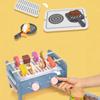 Kids Role Play Kitchen Set with Cutting Toy Accessories for BBQ Fun Play Food Set Pretend Play BBQ Grill Cooking Fun