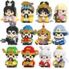 Compatible LEGO Micro-Blocks, God of Wealth Fu Lu Shou Immortals, Children's Educational Ornament