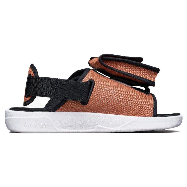 New JORDAN Ls Slide Sports Orange Sandals 'Rust Orange Peak White University Red' CZ0791-801