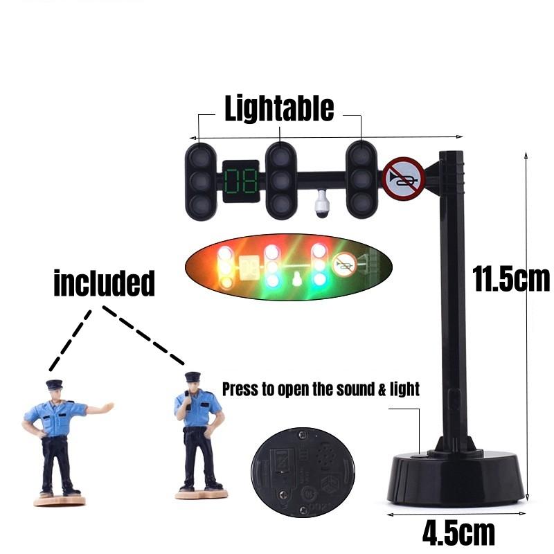 Ampel Spielzeug für Kinder, Ton & Licht, Verkehrsschild Lampe, Frühes Lernspielzeug Sammlung, Weihnachtsgeschenk für Jungen Mädchen