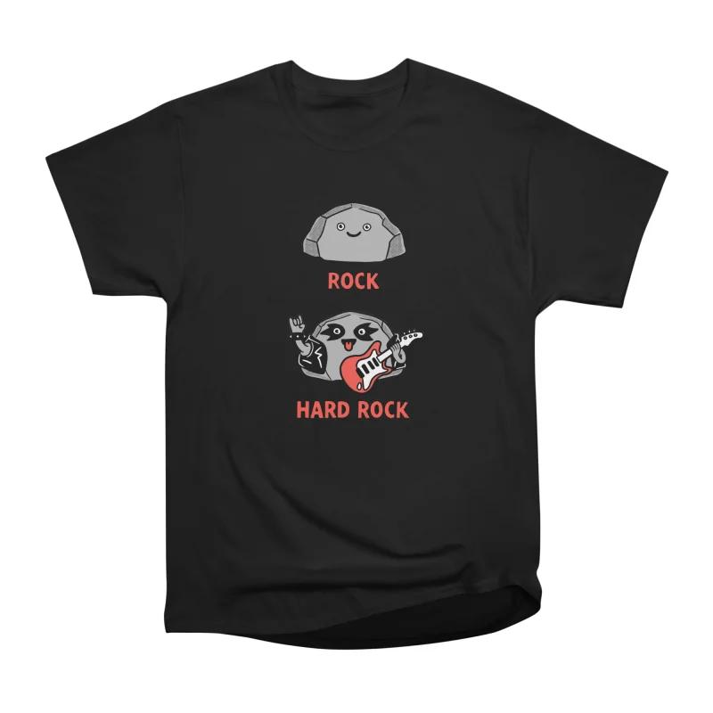 Men Casual Shirts Short Sleeves ROCK Tees Oversized T-shirts S
