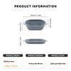 2pcs 10 Inch Oval Collapsible Silicone Banneton Bread Proofing Basket Reusable Sourdough Dough Fermentation Bowl For Home Baking