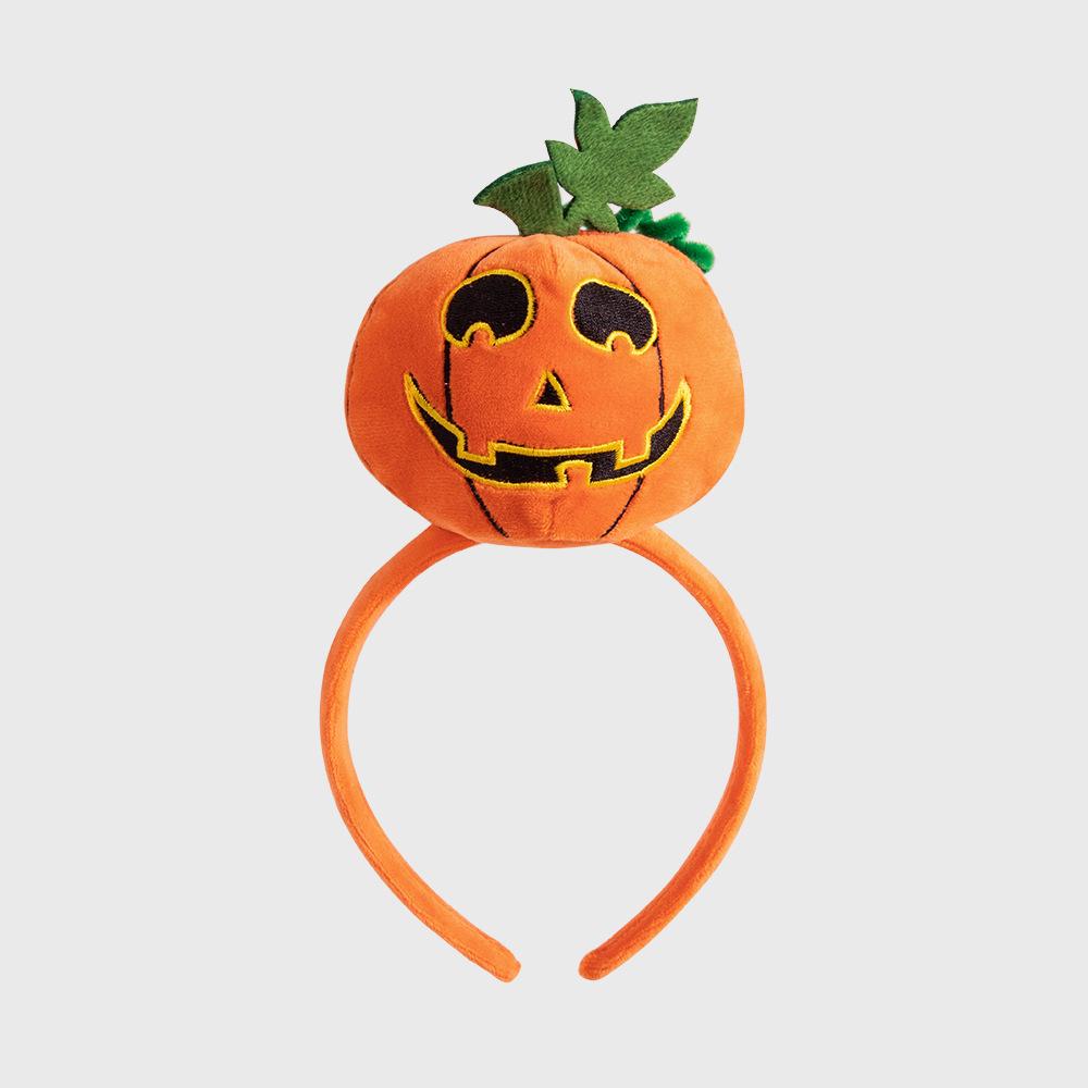 Cross-Border Halloween Pumpkin Spider Bat Headband - Festival Party Hair Accessory Props One Size