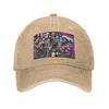 FNF Bad Time Trio Friday Night Funkin Game Washed Denim Cap Casual Baseball Caps Adjustable Hat Summer Unisex Baseball Hats