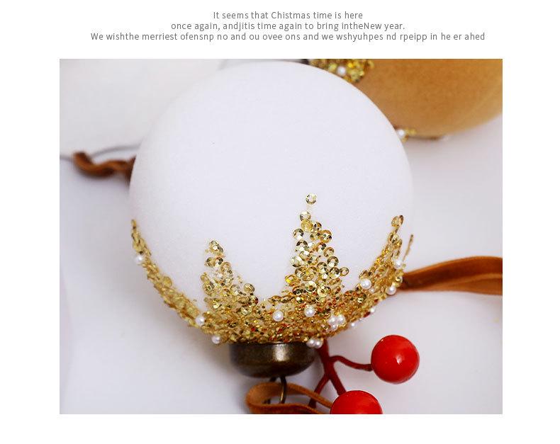 Painted Plastic Christmas Tree Ornaments Set - 8cm Balls Available in 9pcs or 12pcs