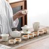 Gilded Mutton Fat Jade Porcelain Tea Set