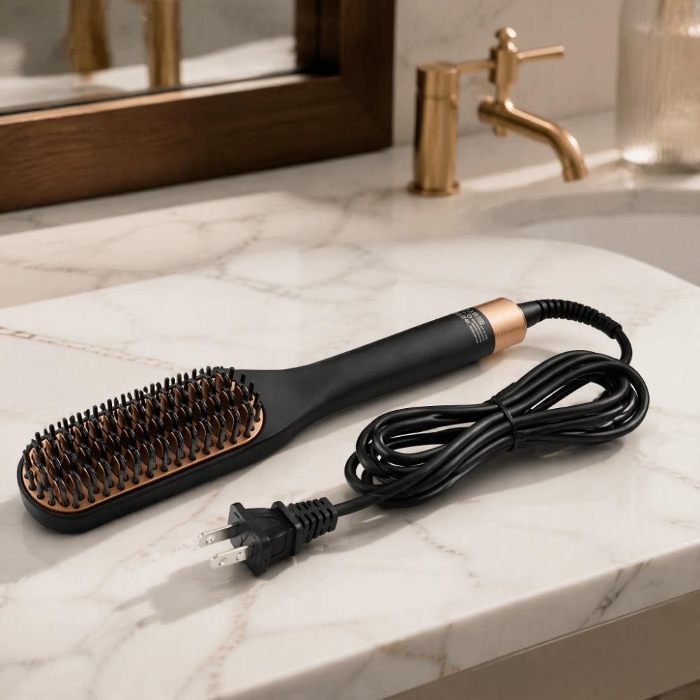 PTC Heating Hair Straightening Brush Tourmaline ceramics Electric Beard Comb  Hair Styling