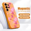 Lovely Pink Hearts Pattern Case For Samsung S26 Edge S25 FE S24 Plus S23 S22 Ultra A15 A16 A17 A35 A36 A37 A54 A55 A56 A57 5G Magnetic Matte Cover