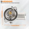 Gruppo Alloggiamento Termostato in Alluminio 68136754AA 5184570AH 5184570AI Per Chrysler Jeep Dodge Journey Grand Caravan Avenger 3.6L VW