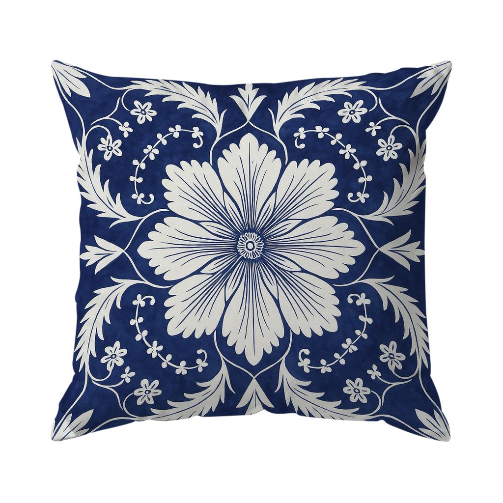 Bohemian Flowers Pillow Case Bedroom Sofa Cushion Cover 100% Polyester Living Room Pillowcase Bedhead Throw Pillow Home Decor