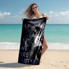 proof beach towel with Chelsea FC logo pattern - soft,absorbent,quick-drying,machine washable - perfect for swimming,camping,bathing