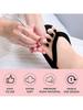 10Pairs Disposable Pedicure Slippers and Toe Separators Kit 10 Toe Separators for Women Nail Hotel Salon Spa Party