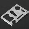 10PCS High Carbon Steel Silver Multifunction Survival Knife Card Camping Tool with Portable