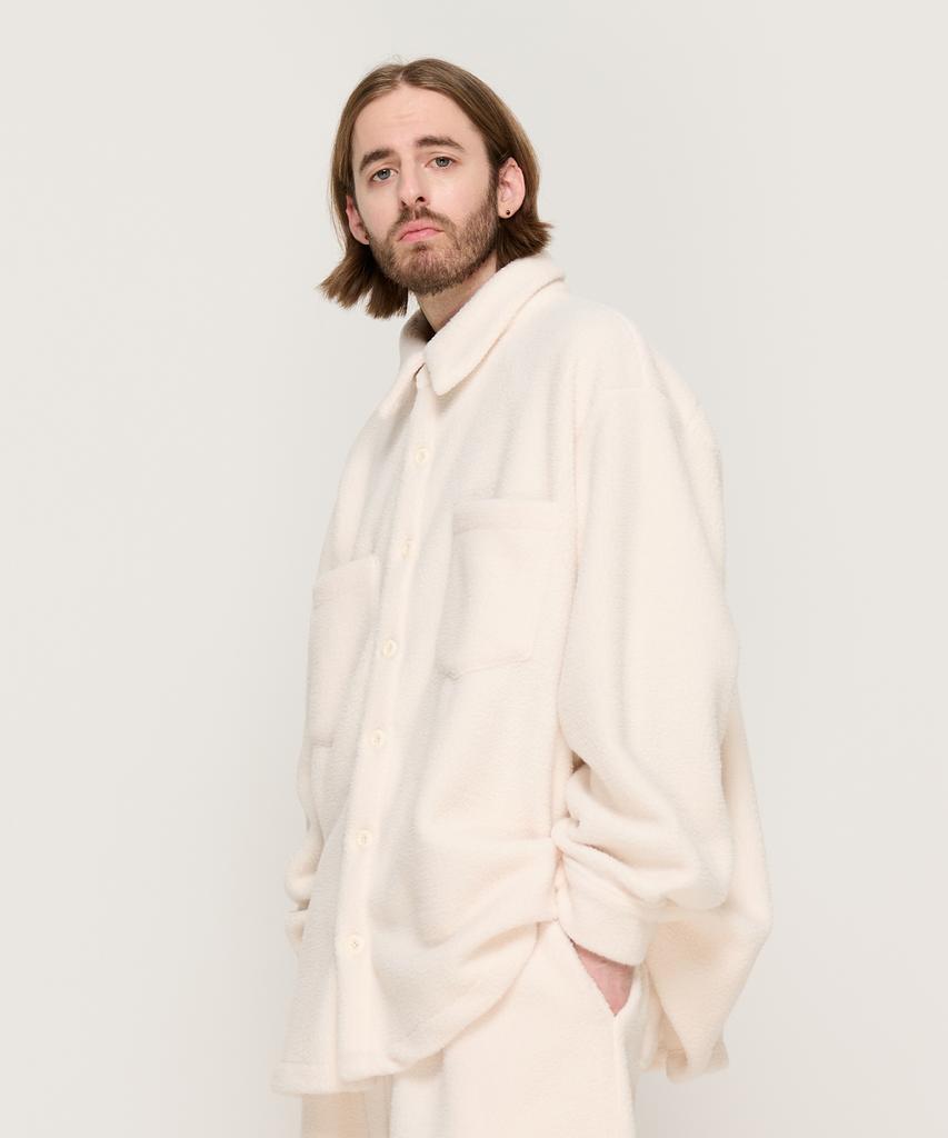 CARGOBROS Teddy Over Fleece Shirt (Ivory)