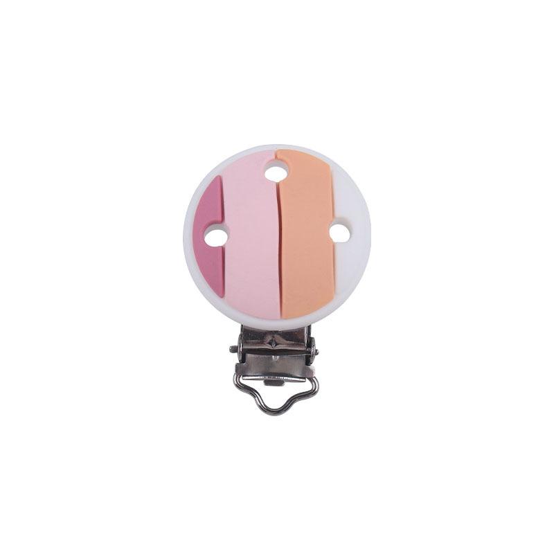 3Pcs Silicone Heart Shape Pacifier Clip DIY Baby Soother Nursing Dummy Holder Draft Teething Molar Toys Clips BPA Free