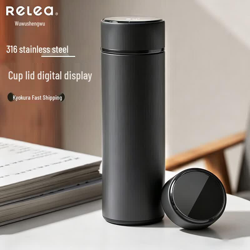RELEA 316 Stainless Steel Smart Temperature Display Insulated Thermos