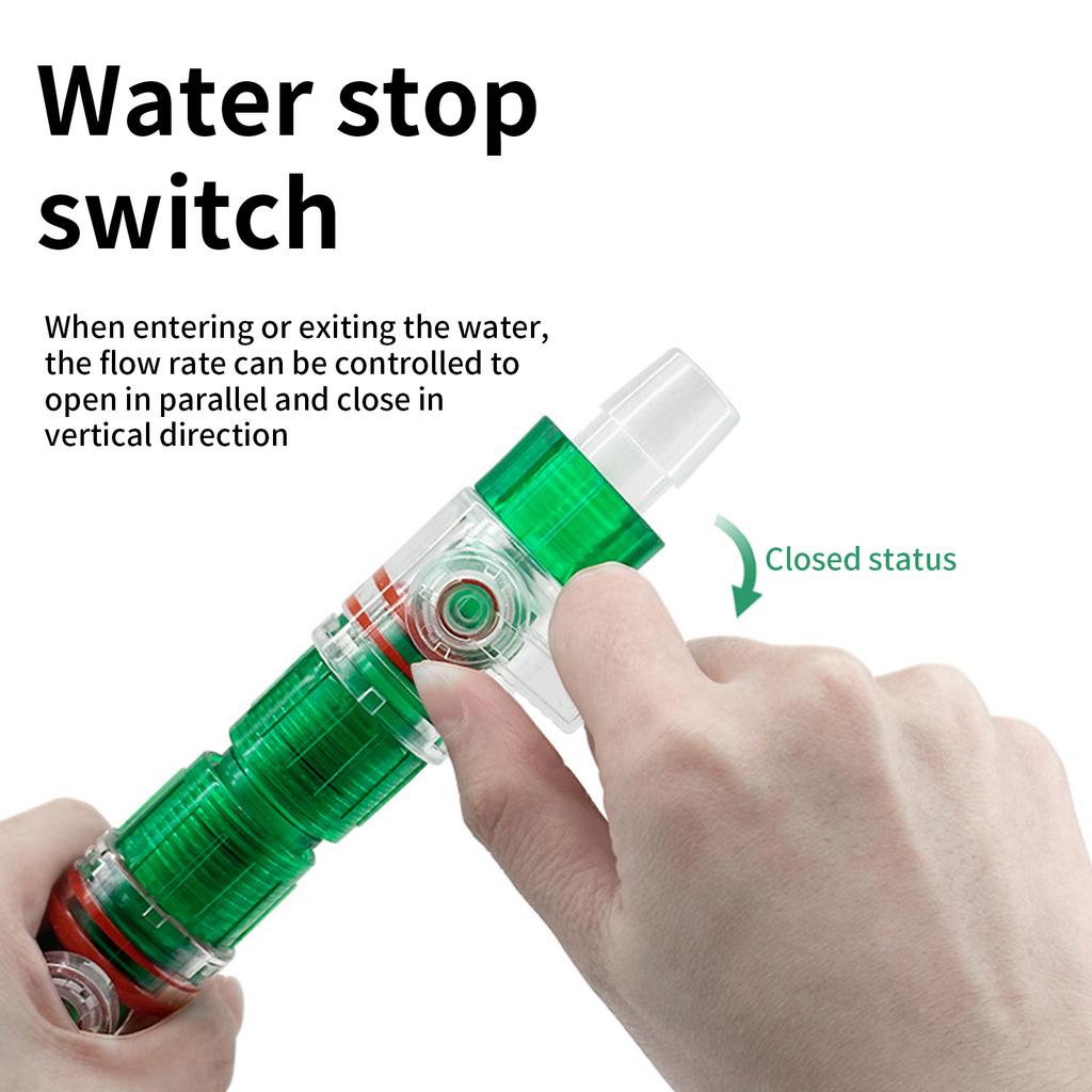 Conector de Manguera para Acuario de 12/16 mm con Conector Rápido de Enchufe Fácil para Adaptador de Tubería de Agua Accesorio de Mantenimiento de Acuario