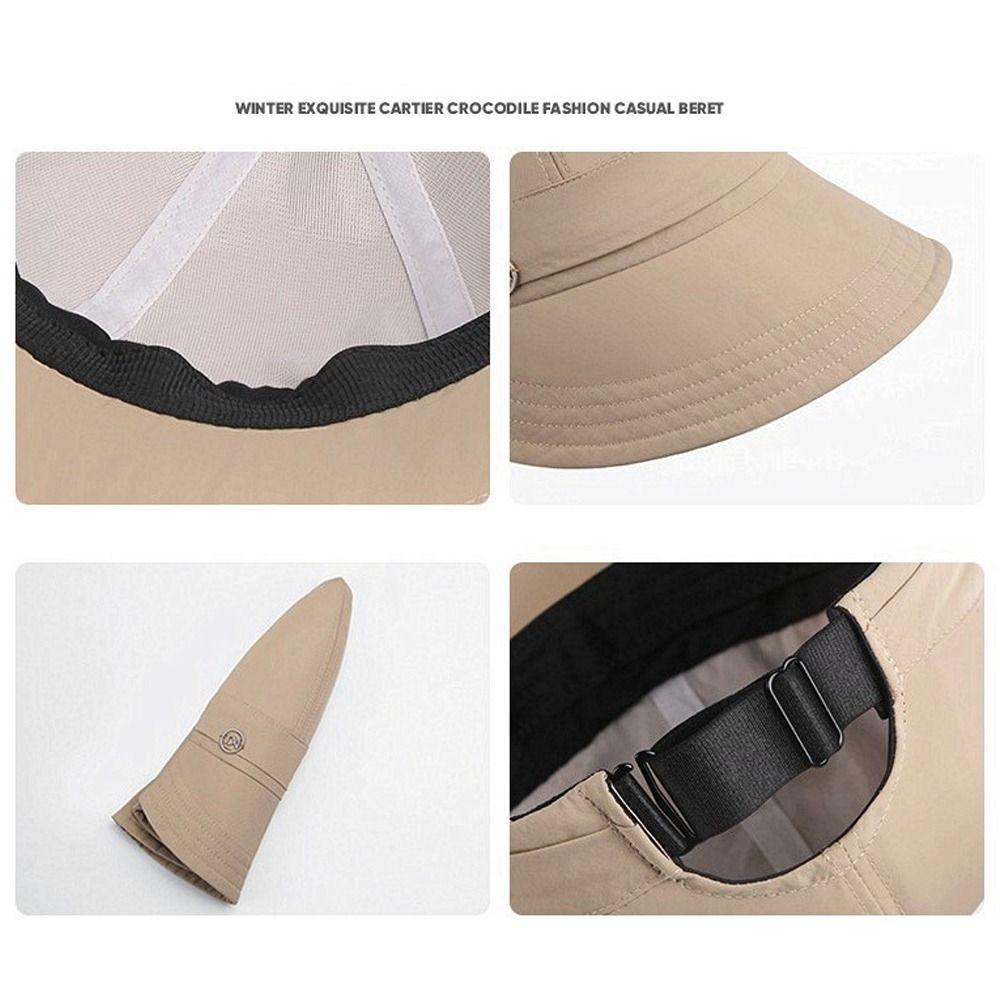Anti-UV Baseball Caps Big Brim Visor Cap Casual Sunshade Hat  Women Men