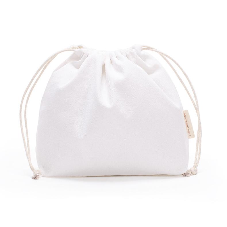 1PCS Color Drawstring Pouches Portable Gift Blank Bags For DIY Cotton Hemp Bags Jewelry Display Packaging Storage