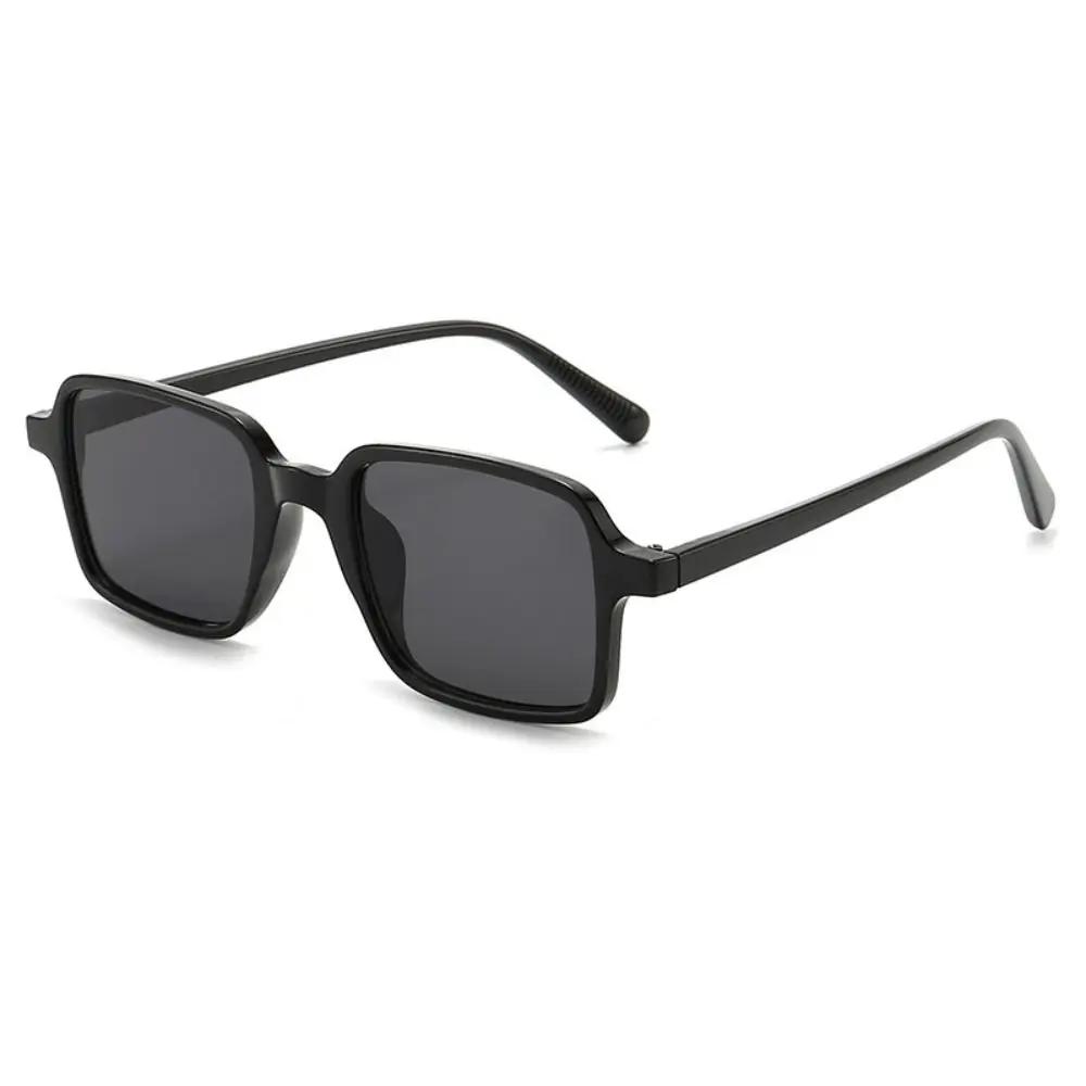

Punk PC Frame Sunglasses Sun-Protective UV375 Black Shades Glasses Street Photos Decoration Outdoor Accessories Driving Glasses