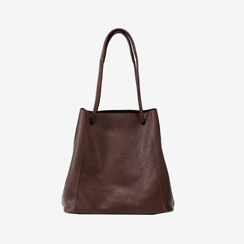 Luxury 2026 New Women s Commuter Soft Leather Bucket Bag - Genuine Leather Spacious Tote & Timeless Shoulder Hobo Bag