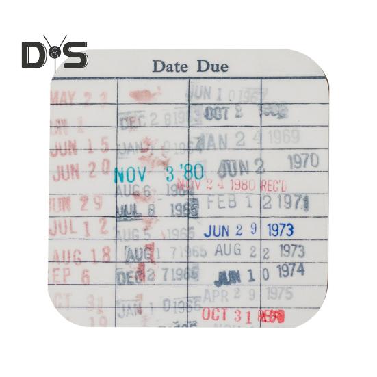 

Подставки под чашки книжного клуба, винтажная библиотечная подставка под дату выполнения заказа, дизайн подставки под чайник, подставка под чашки, обеденные тарелки, ретро-подарок для учителя 1pc