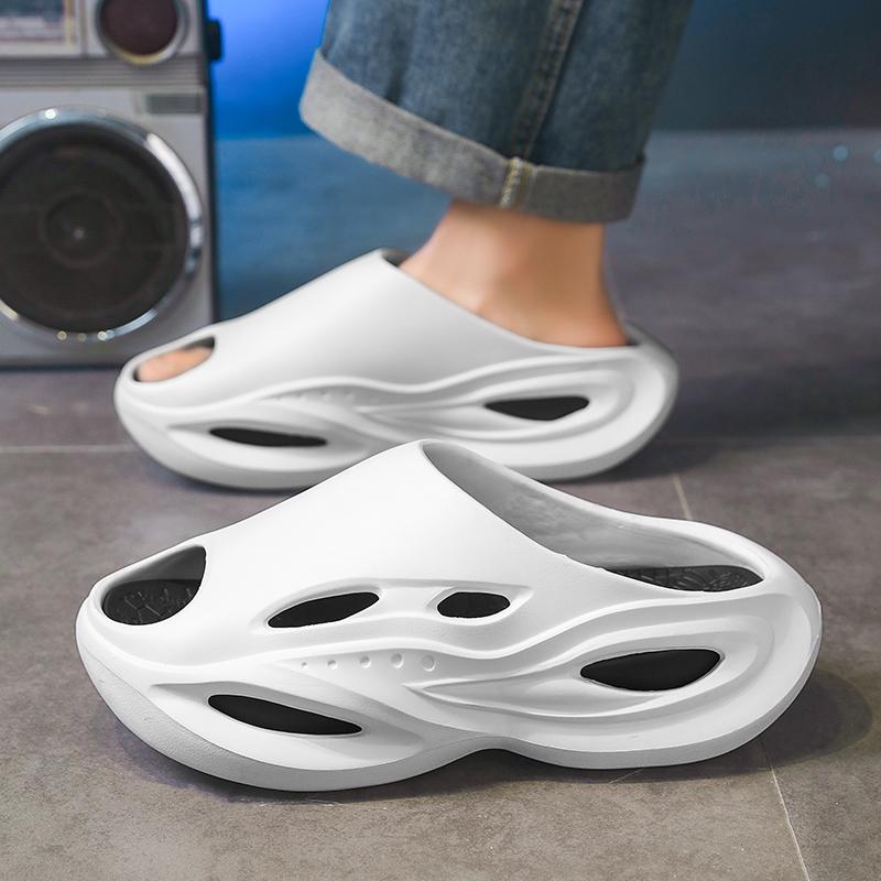 

Легкі парні капці Літні нековзні зносостійкі чоловічі капці чоловічі та жіночі з м якою підошвою пляжні капці 40-41 білий