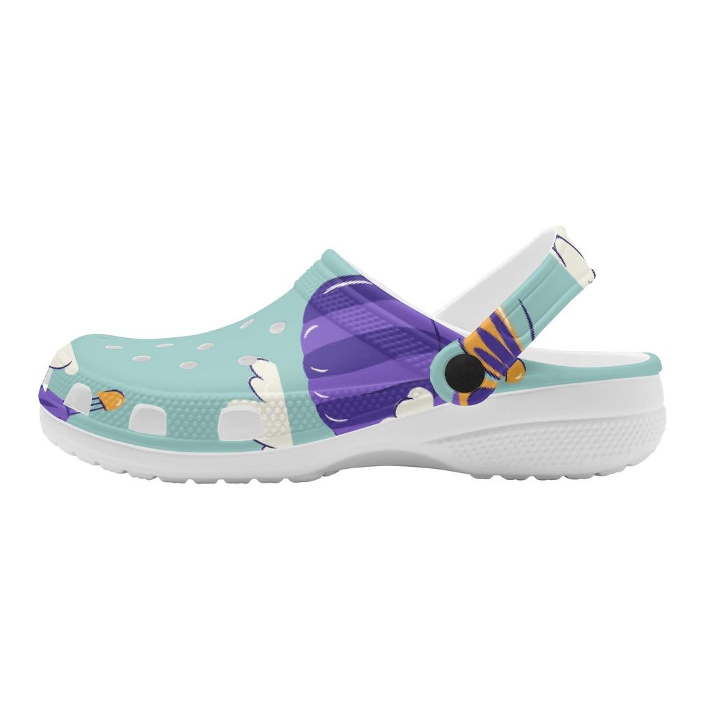 Cartoon Printed EVA Clogs Slippers Unisex Flexible Breathable Slip On Casual Sandals Lightweight Soft Sole Summer Daily Wear